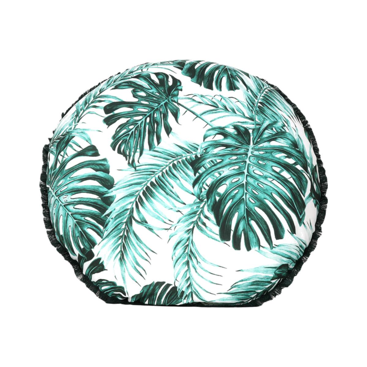 Palm Leaf Fringed Outdoor Floor Cushion – image 1
