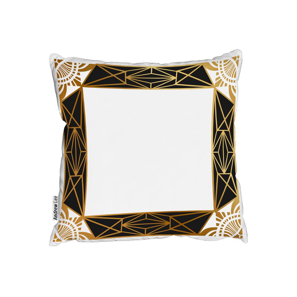 Art Deco Border Cushion - Yellow / 45cm – image 2