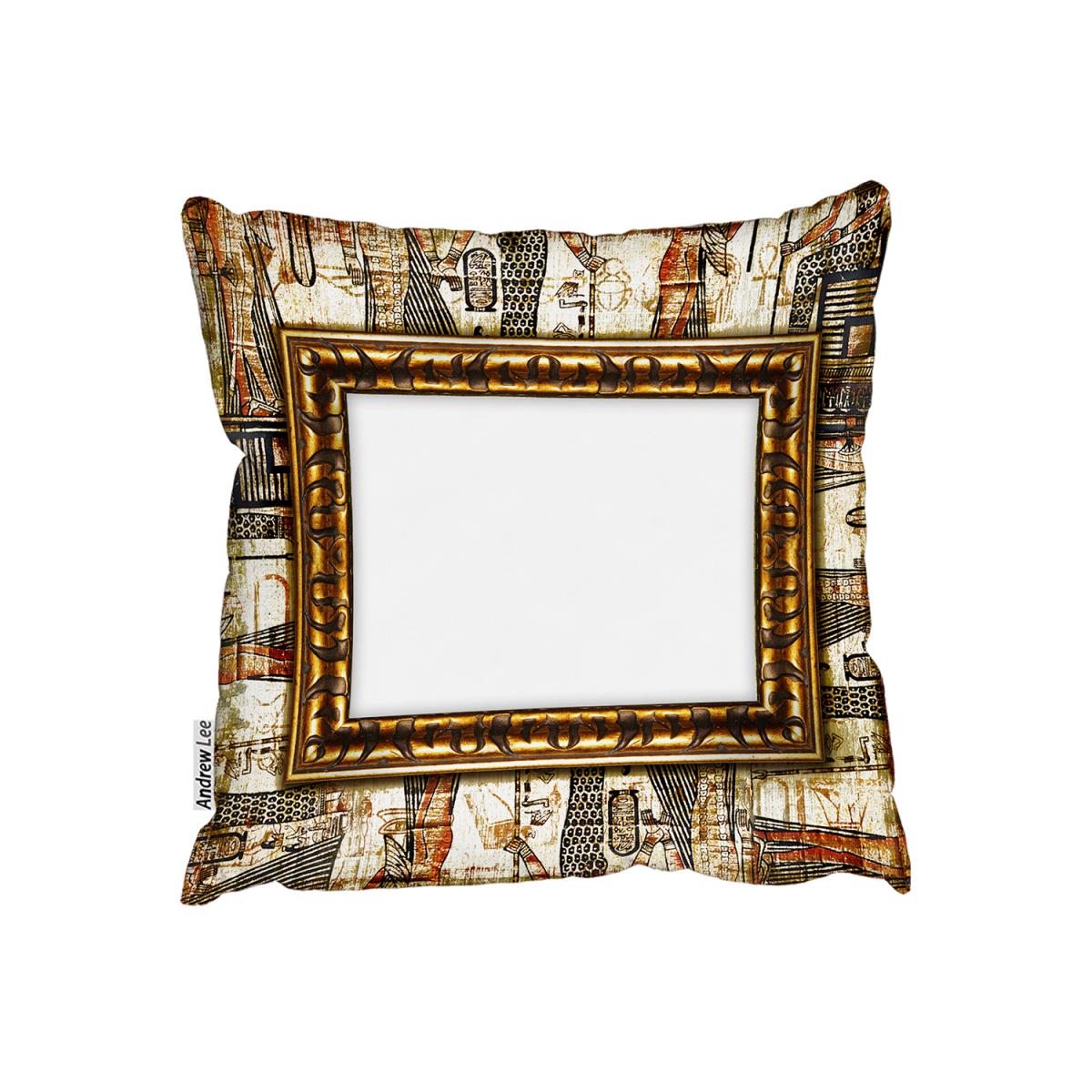 Rustic Egyptian Frame Outdoor Cushion - Brown / 60cm – image 2