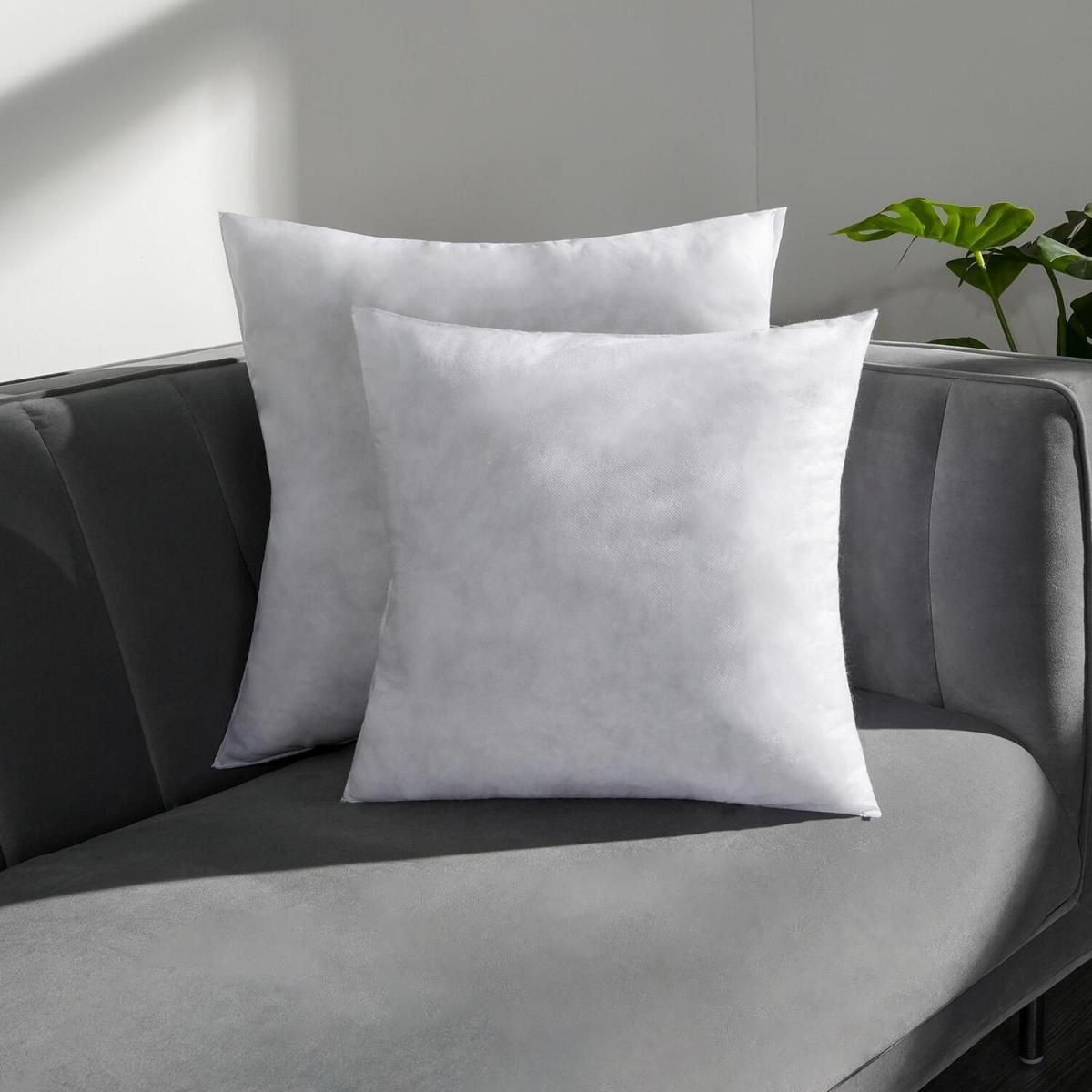 Brentfords Pack of Cushion Inserts Filler Hollowfibre Inner Pads - White / 4 – image 4