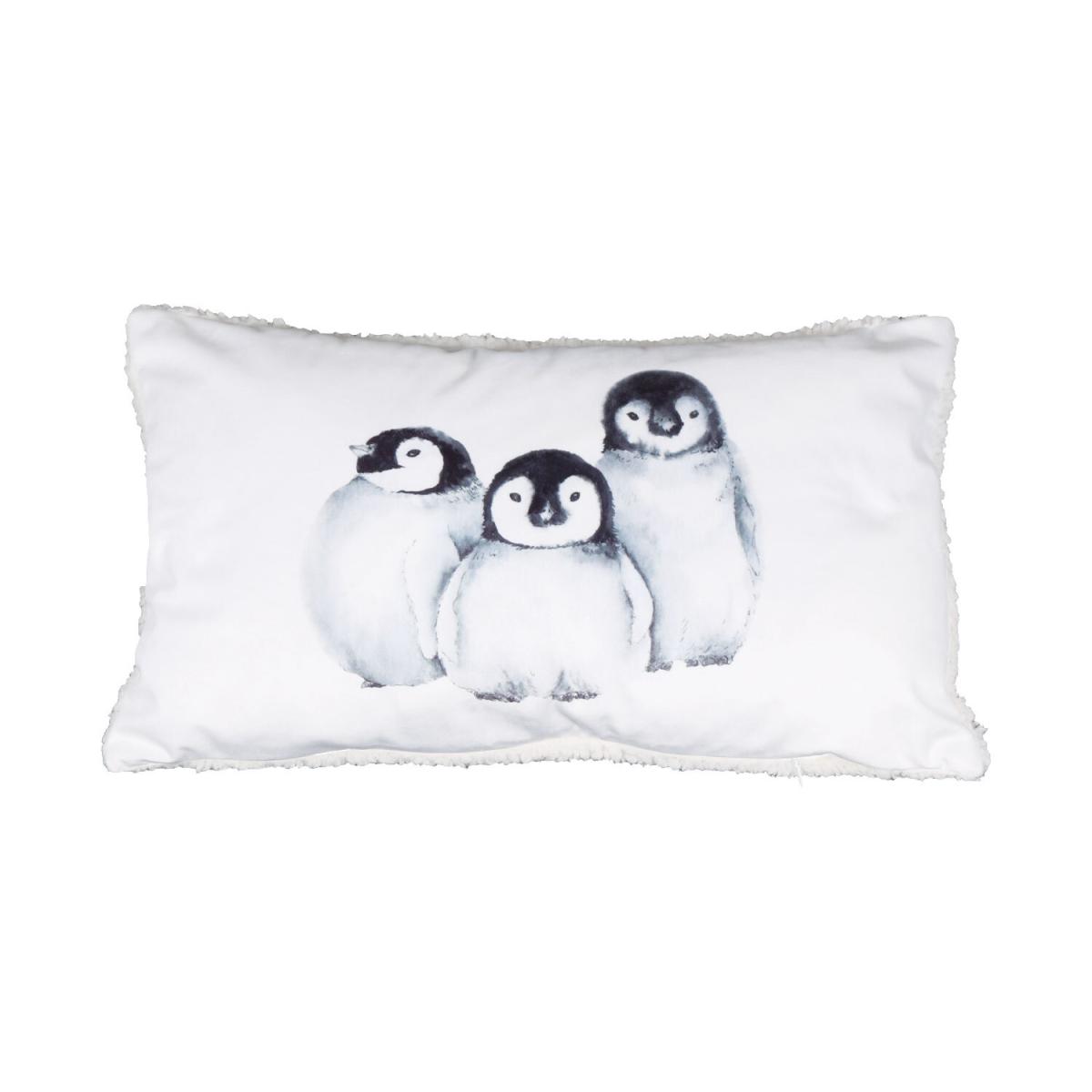 Adorable Penguins Sherpa Cushion – image 2