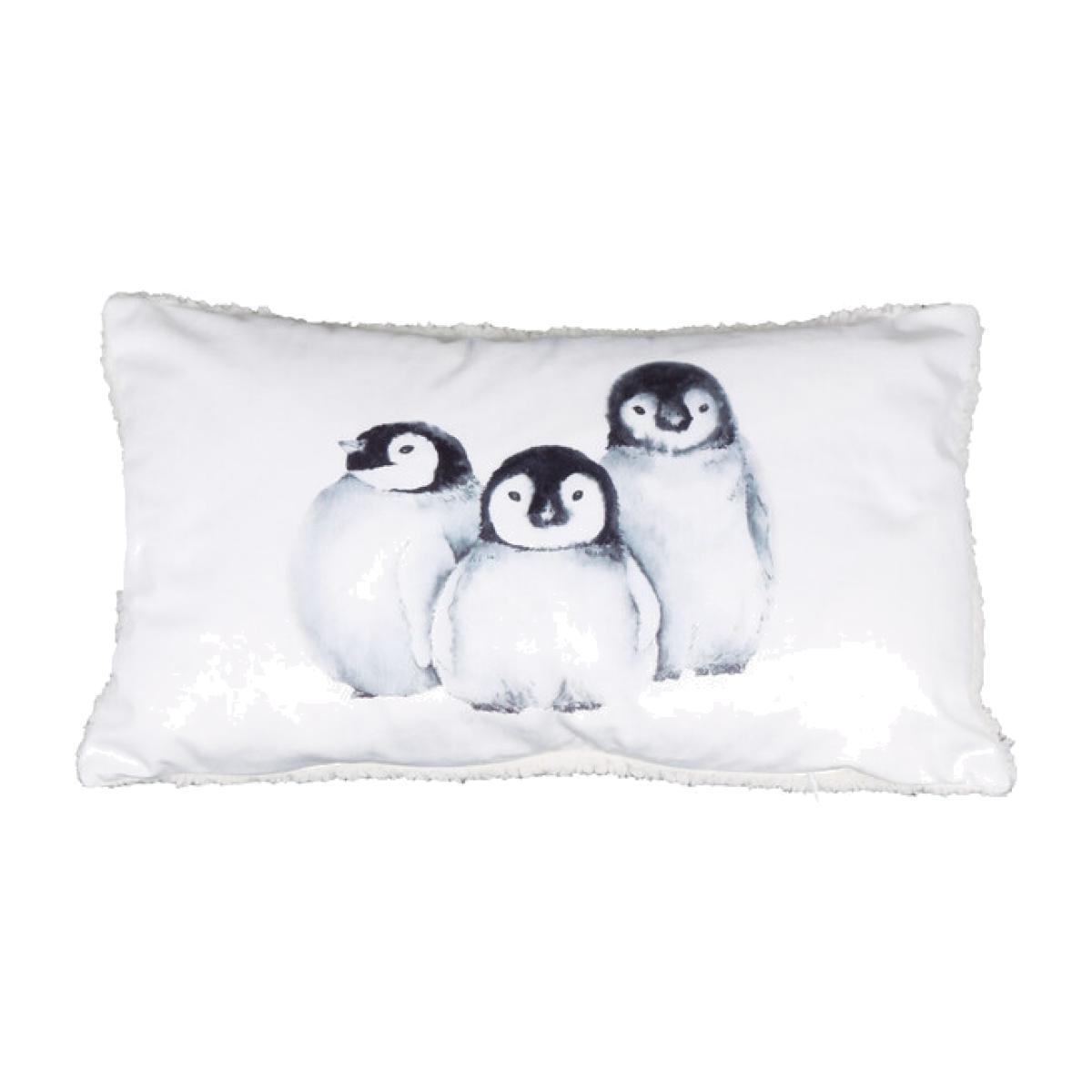 Adorable Penguins Sherpa Cushion – image 1
