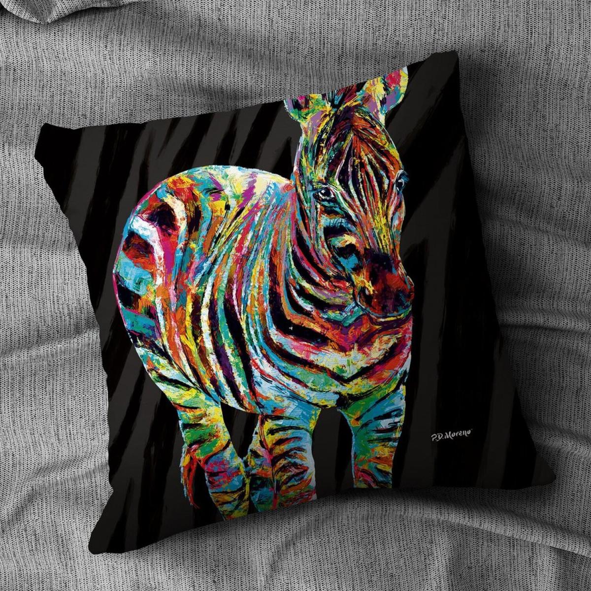 PD Moreno Kathryn the Zebra Cushion - Velvet – image 1