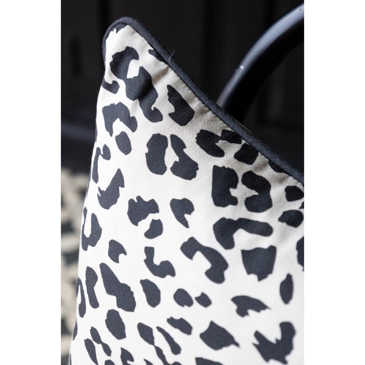 Monochrome Leopard Sit The Fuck Down Cushion – image 3