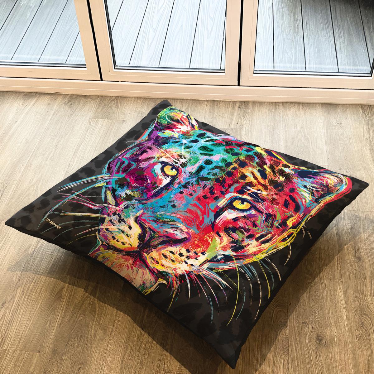 Adrian the Leopard Floor Cushion – image 1