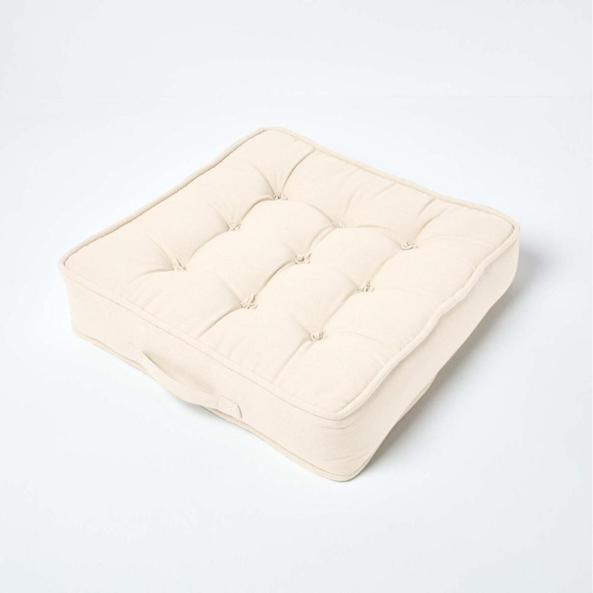 Armchair Booster Cushion with Cotton Cover - Cream – image 2