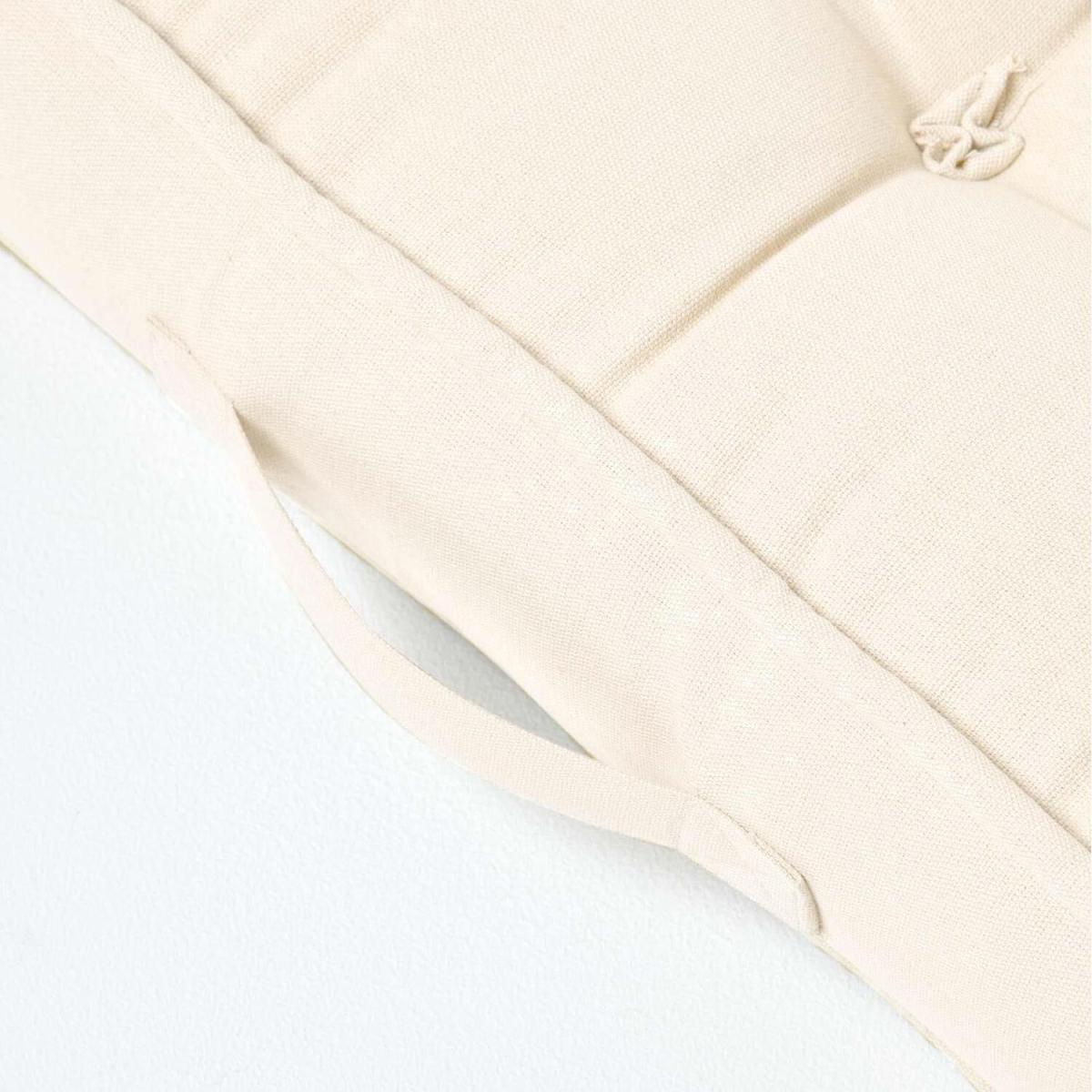 Armchair Booster Cushion with Cotton Cover - Cream – image 4