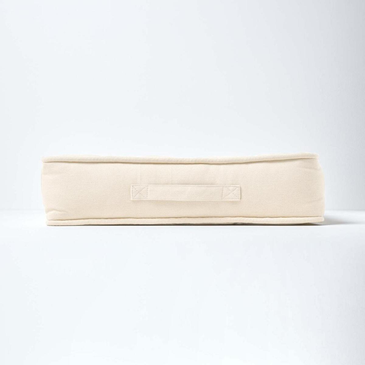 Armchair Booster Cushion with Cotton Cover - Cream – image 6