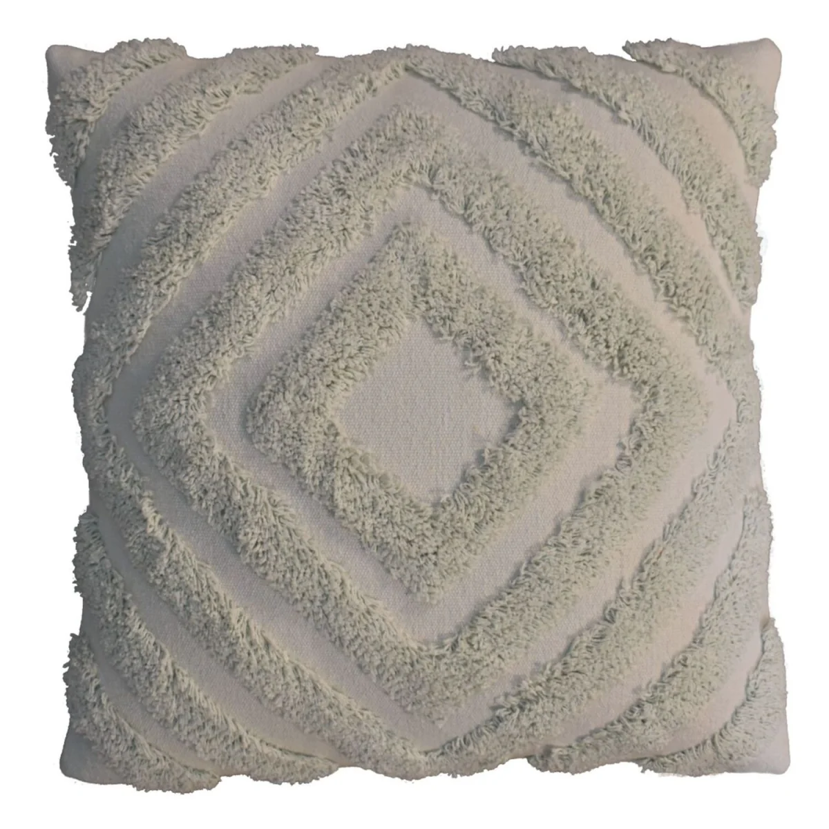 Sage Green Diamond Cushion Set of 2 - Grey – image 4