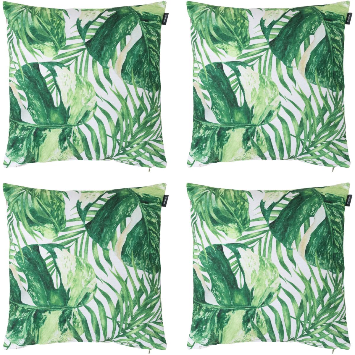 Monstera Leaf Print Outdoor Cushion - Olive Reverse - Green / 1 – image 6