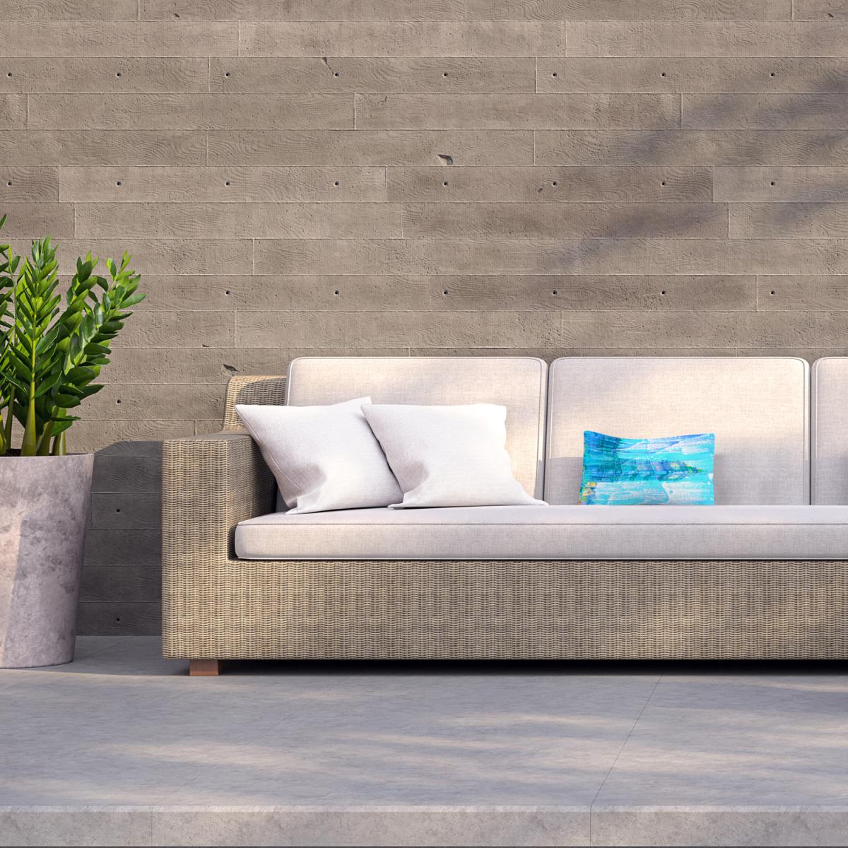 Crazy Blue Ben Outdoor Cushion - Blue / 60cm