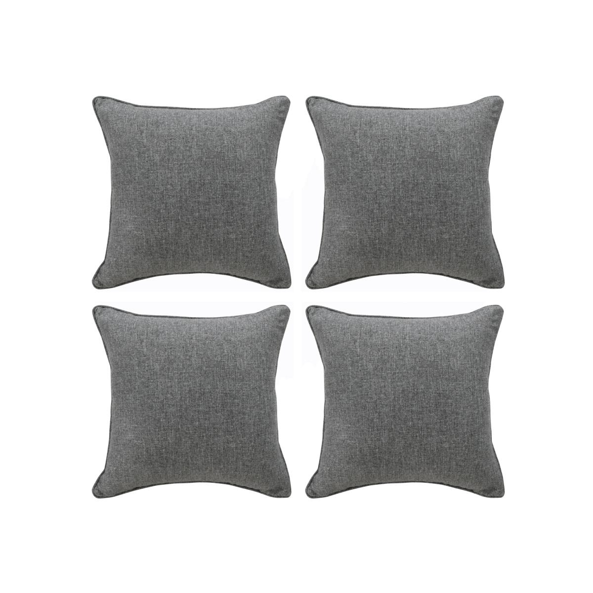 Spencer Faux Wool Filled Cushions - Silver / 4