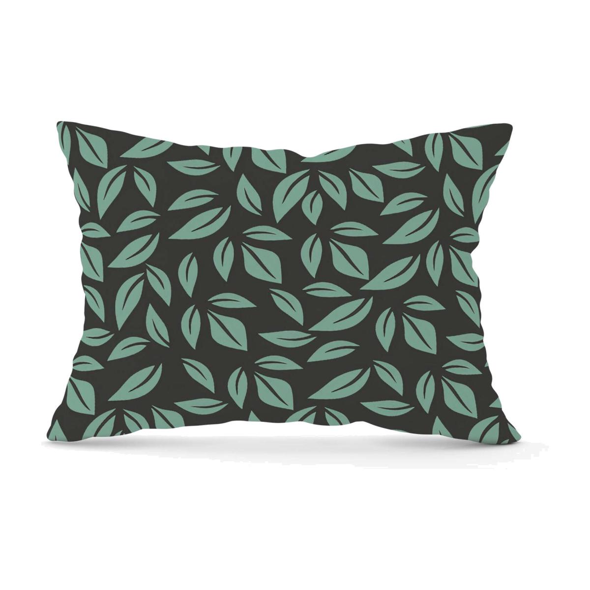 Delicate Leaf Cushion - Green / 28cm