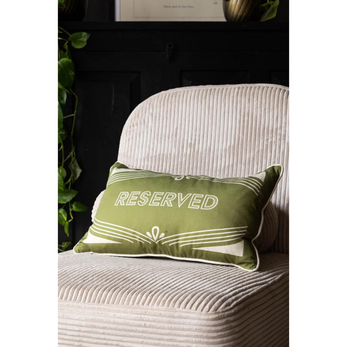 Heritage Reserved Cushion In Green – image 2