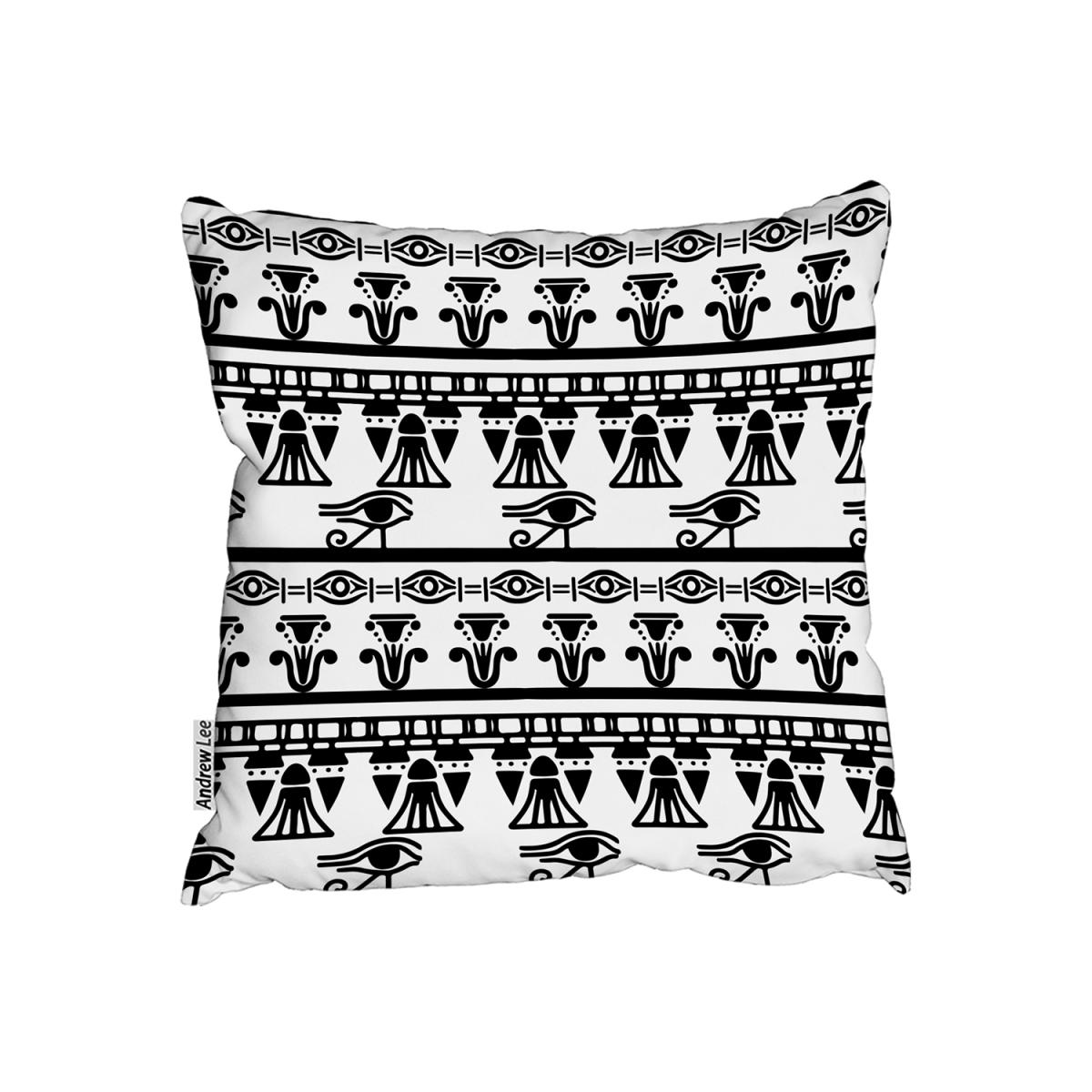 Tribal Egyptian Vintage Ethnic Art Outdoor Cushion - Black / 45cm – image 2