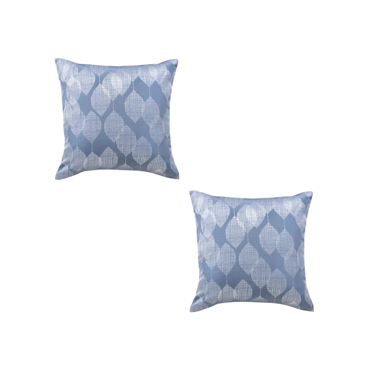 Halo Geometric Filled Cushions - Blue / 2