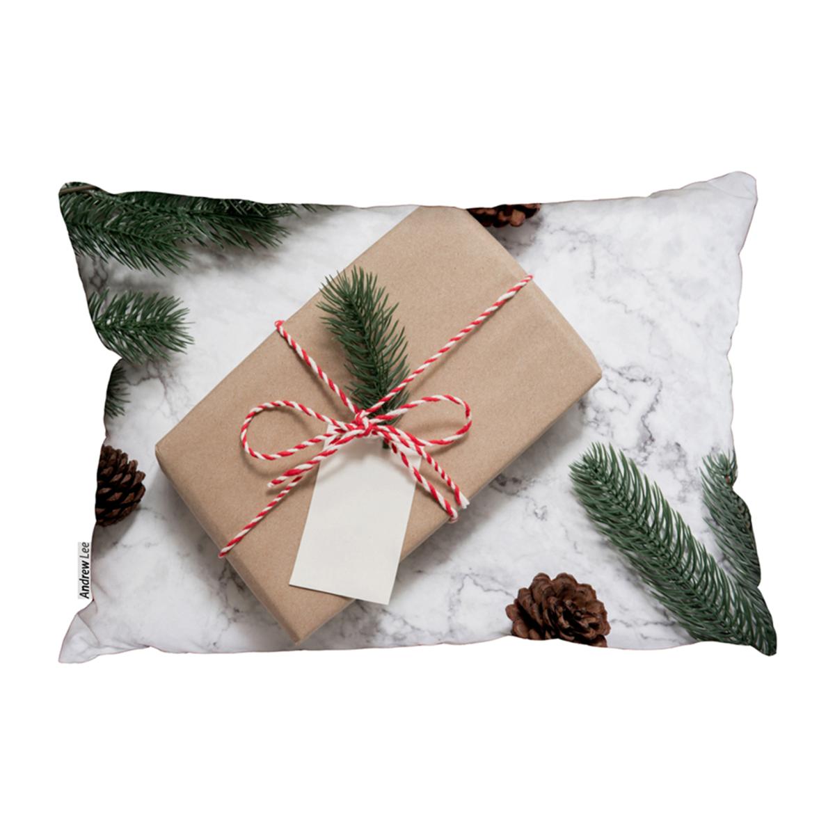 Christmas Gift Box Stylish Cushion - Gold