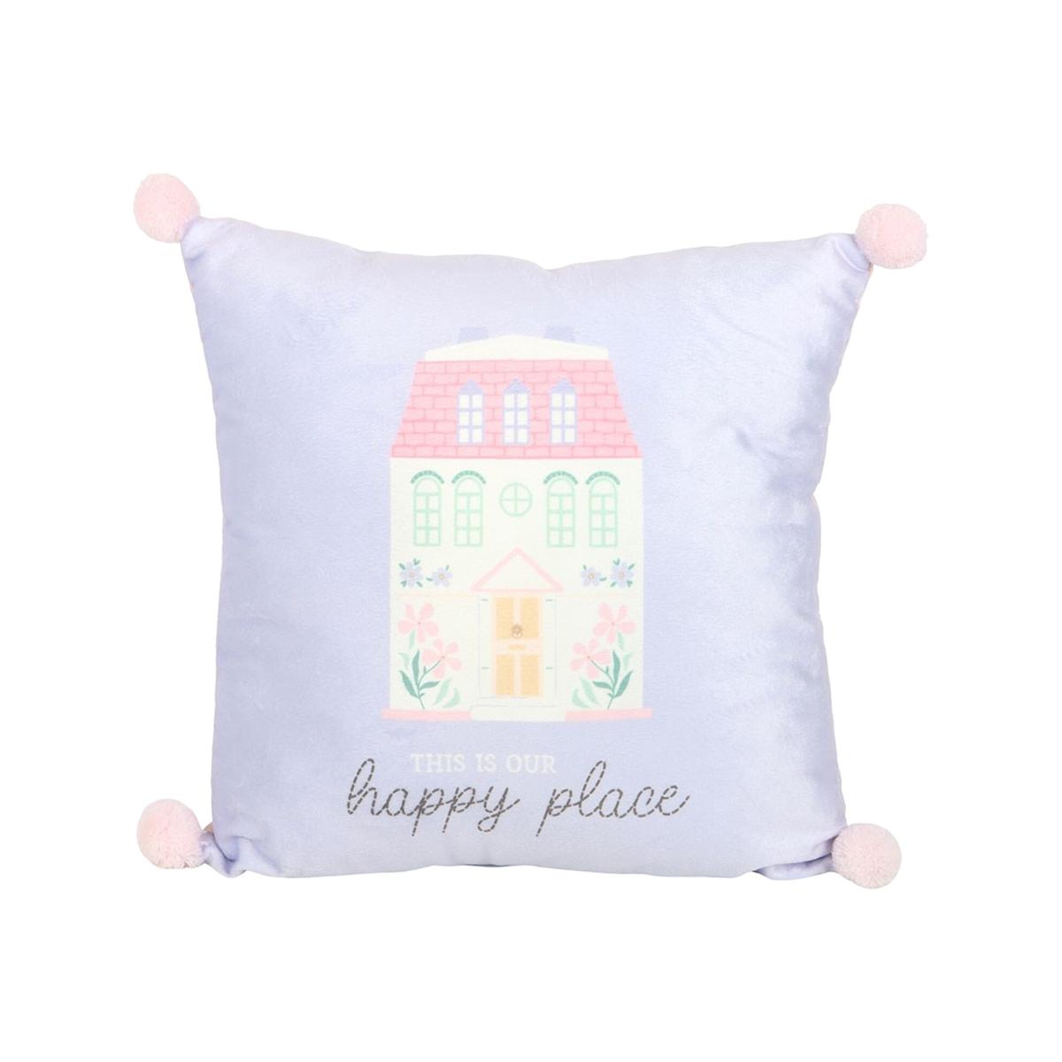 This Is Our Happy Place Cushion - Purple