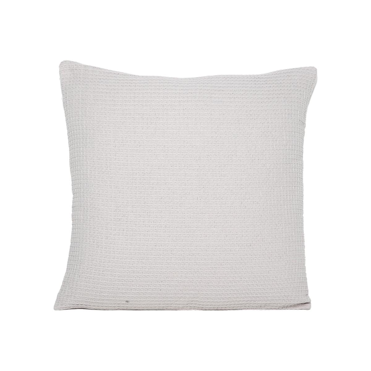 Cotton Waffle Cushion - Silver – image 1