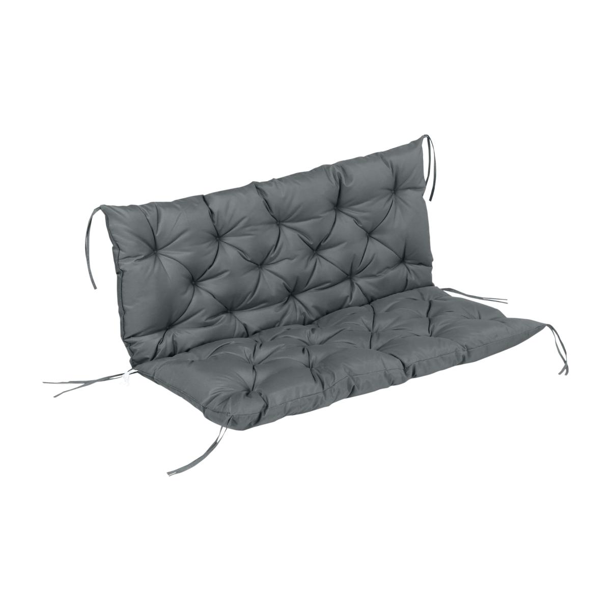 Garden Bench Cushion 2 Seater Swing Chair - Dark Grey – image 1