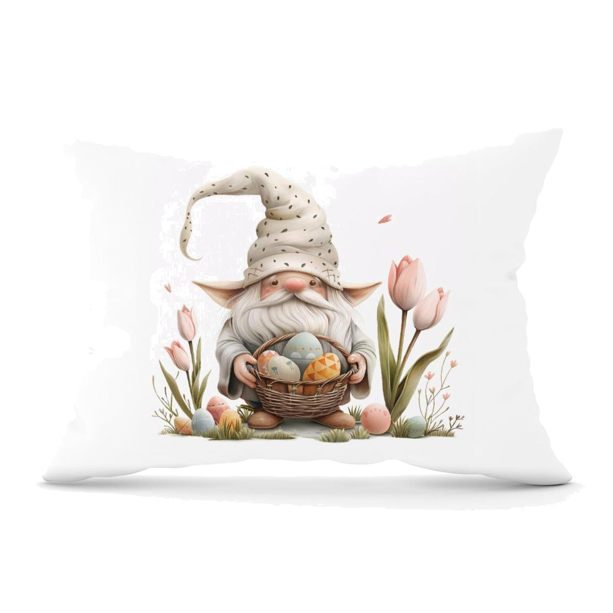 Sweet Easter Gnome Cushion - Neutral / 33cm