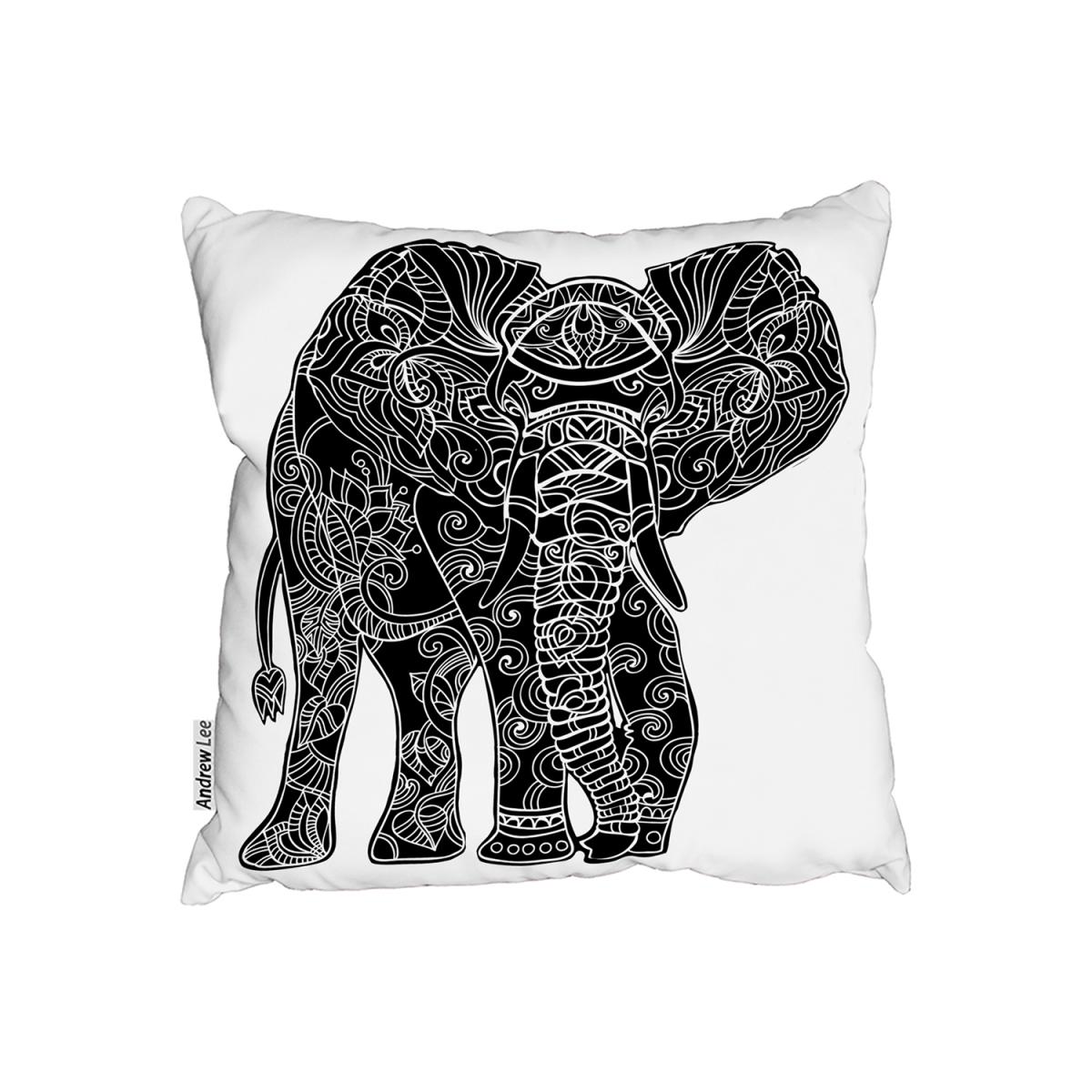Elephant Silhouette Cushion - White / 45cm – image 2