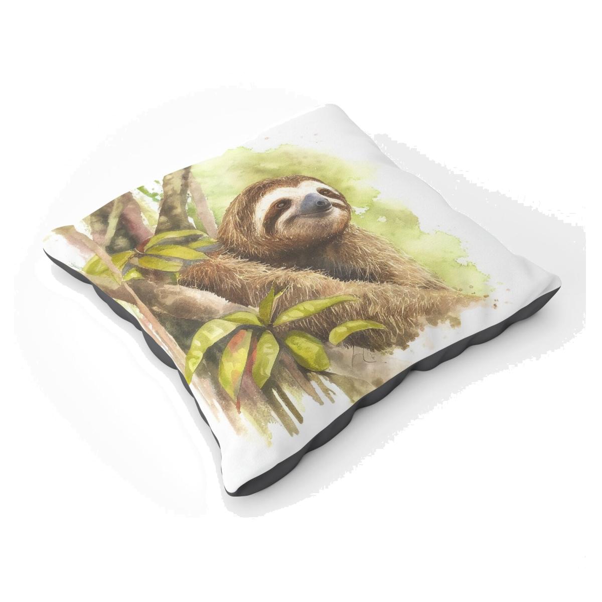 Sloth Watercolour Floor Cushion - Neutral