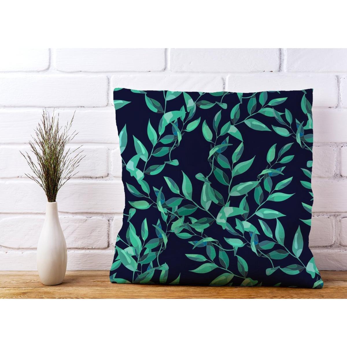 Delicate Green Foliage Cushion - Green / 45cm – image 2
