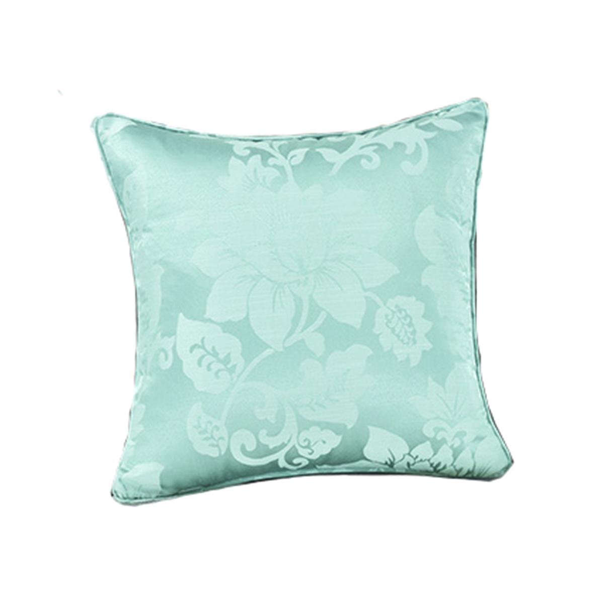 Soft Luxury Jacquard Floral Iris Cushion - Silver
