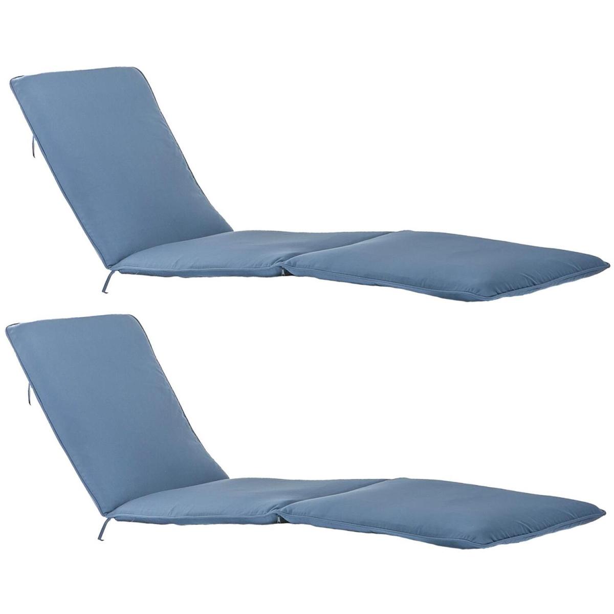 Harbour Housewares Master Sun Lounger Cushions - Navy - Pack of 2 - Blue – image 2