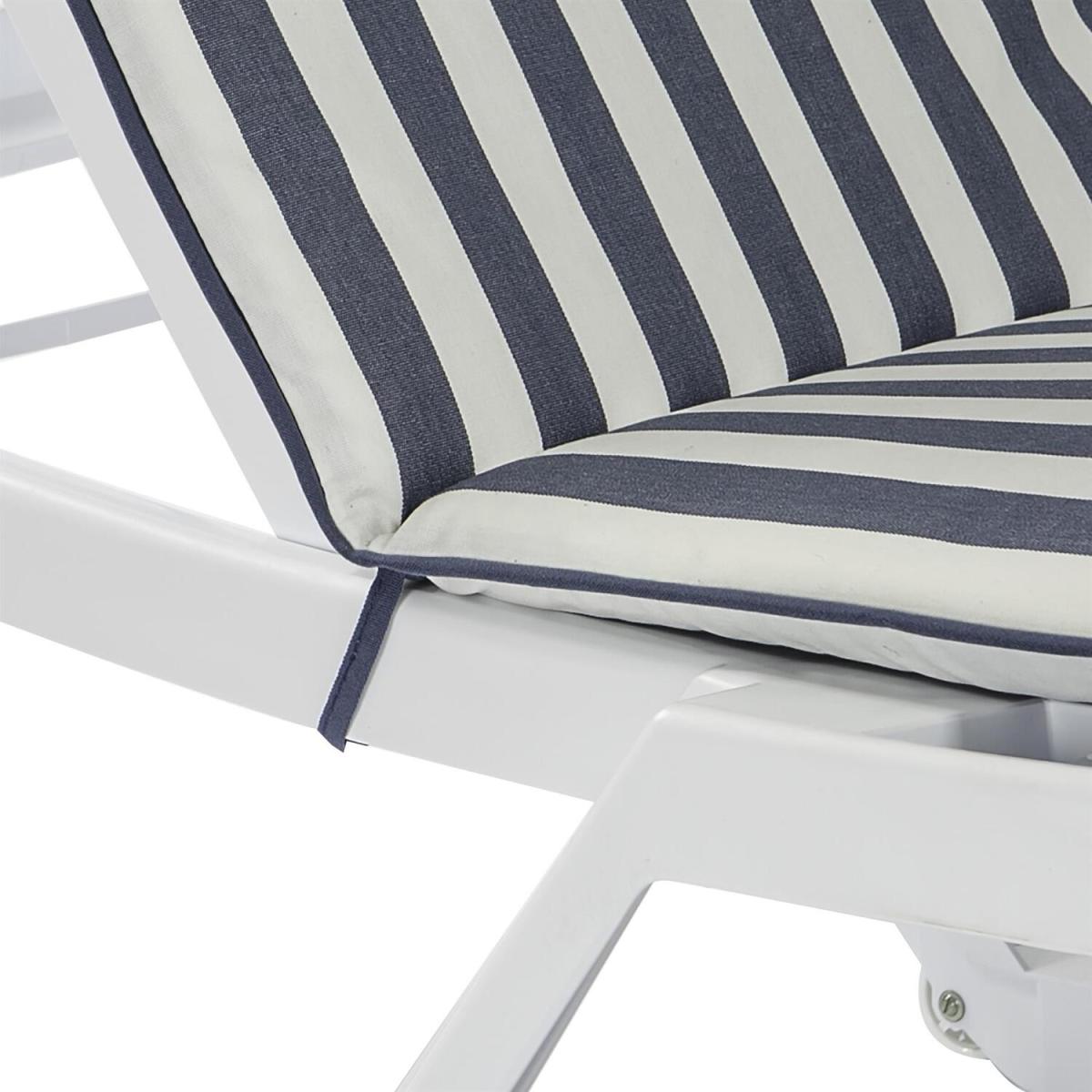 Harbour Housewares Master Sun Lounger Cushions - Navy - Pack of 2 - Blue – image 8
