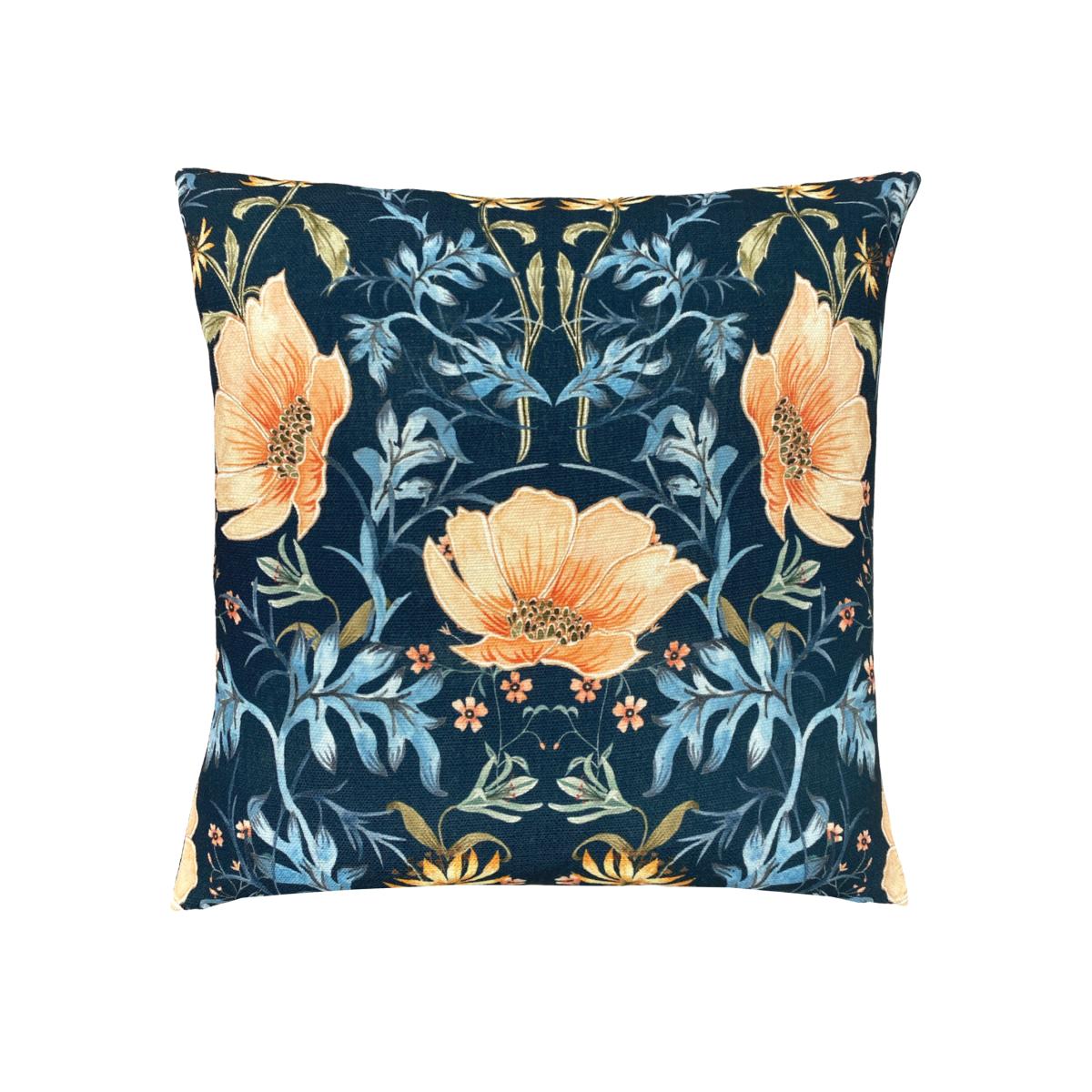 Heritage Peony Peony Cushion - Midnight / Polyester