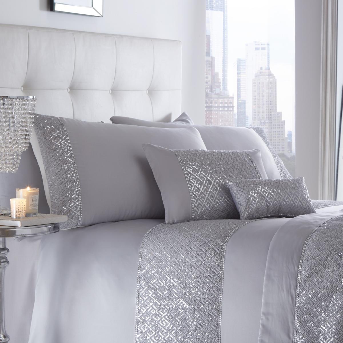 Shimmer Silver Petite Cushion - Silver – image 1