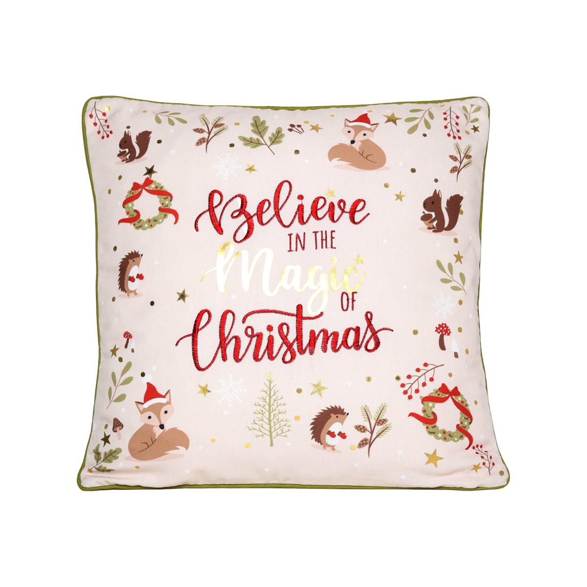 Believe In The Magic Cushion - Natural