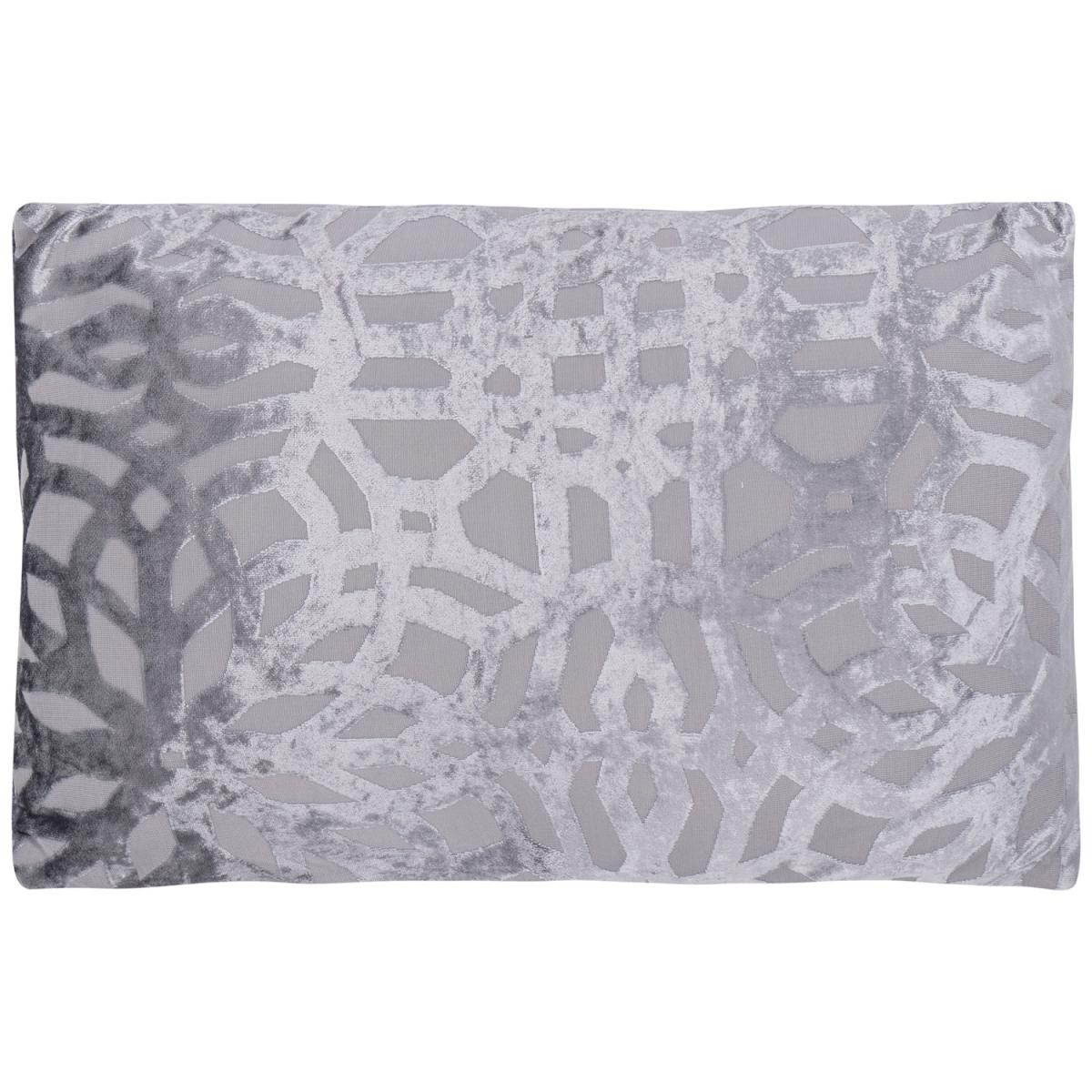 Grace Cut Out Velvet Cushion - Dove Grey – image 2