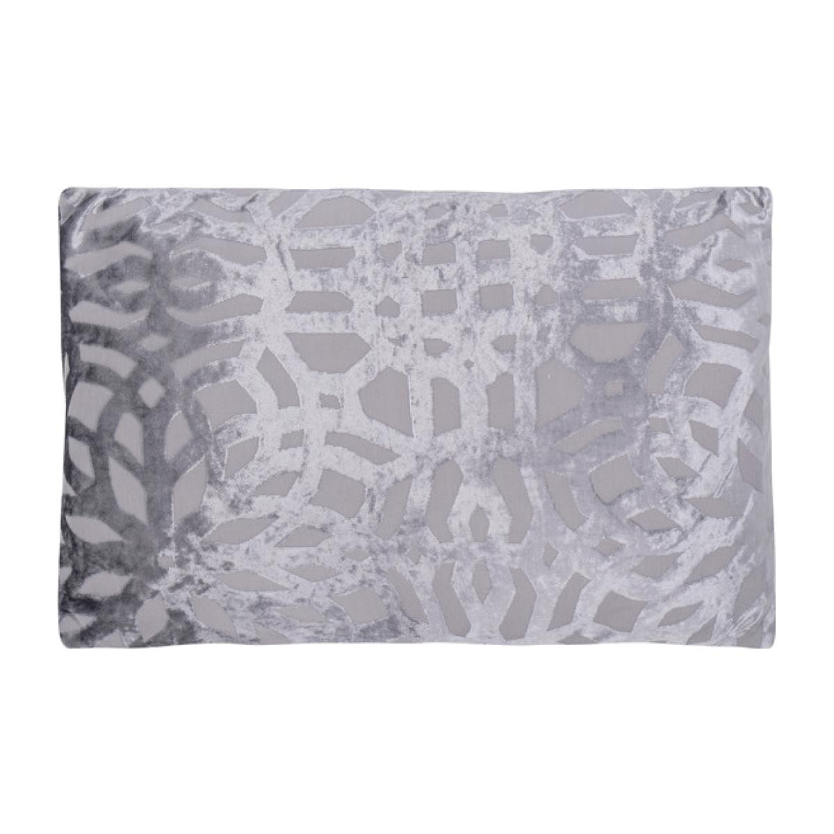 Grace Cut Out Velvet Cushion - Dove Grey – image 1