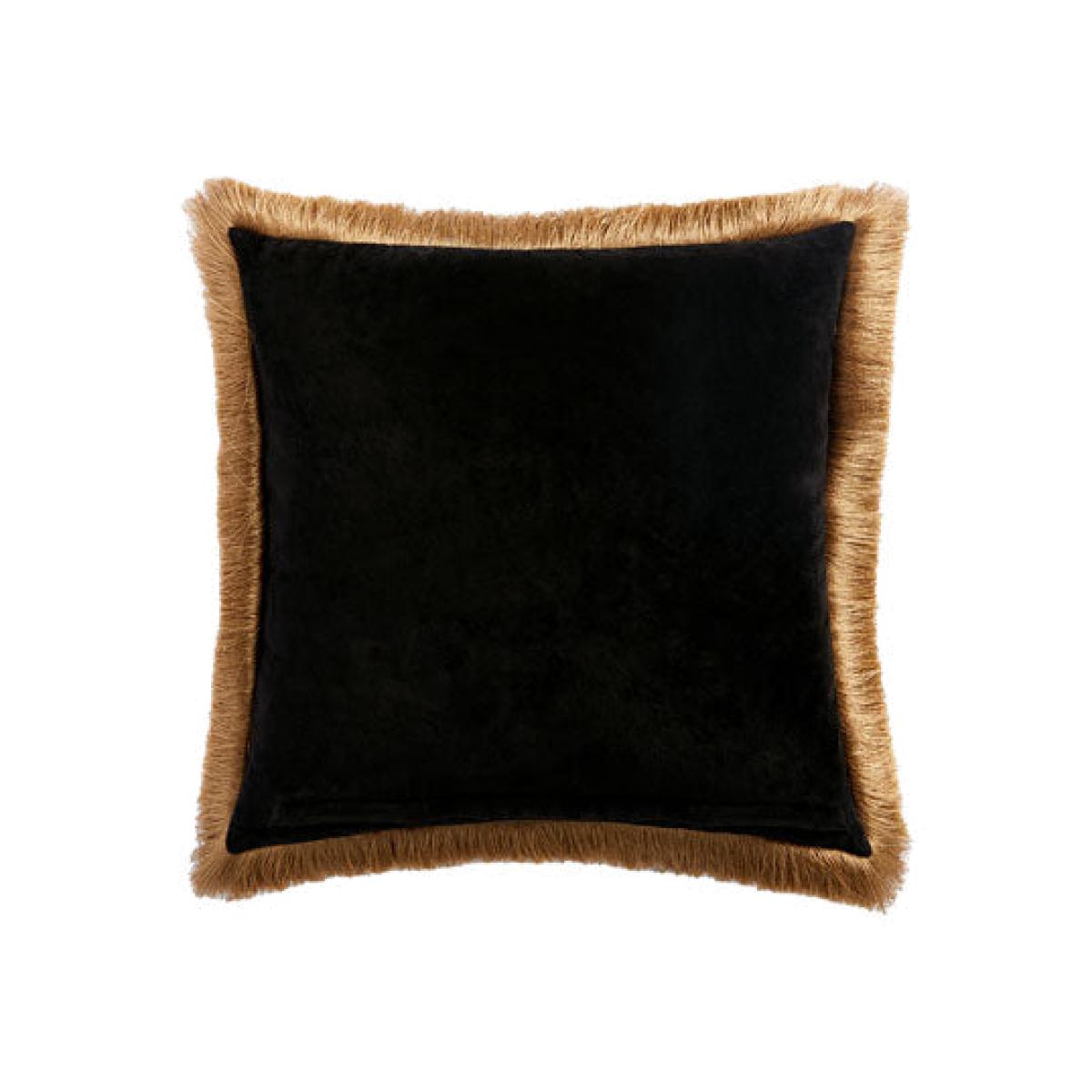 To The Stars Velvet Fringe Feather Filled Cushion – image 1