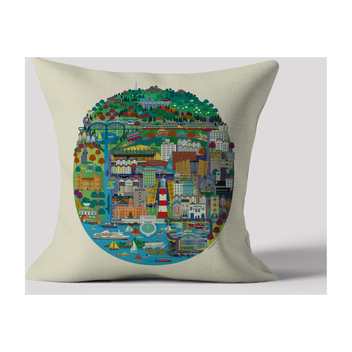Planet Plymouth Cushion Cover – image 1
