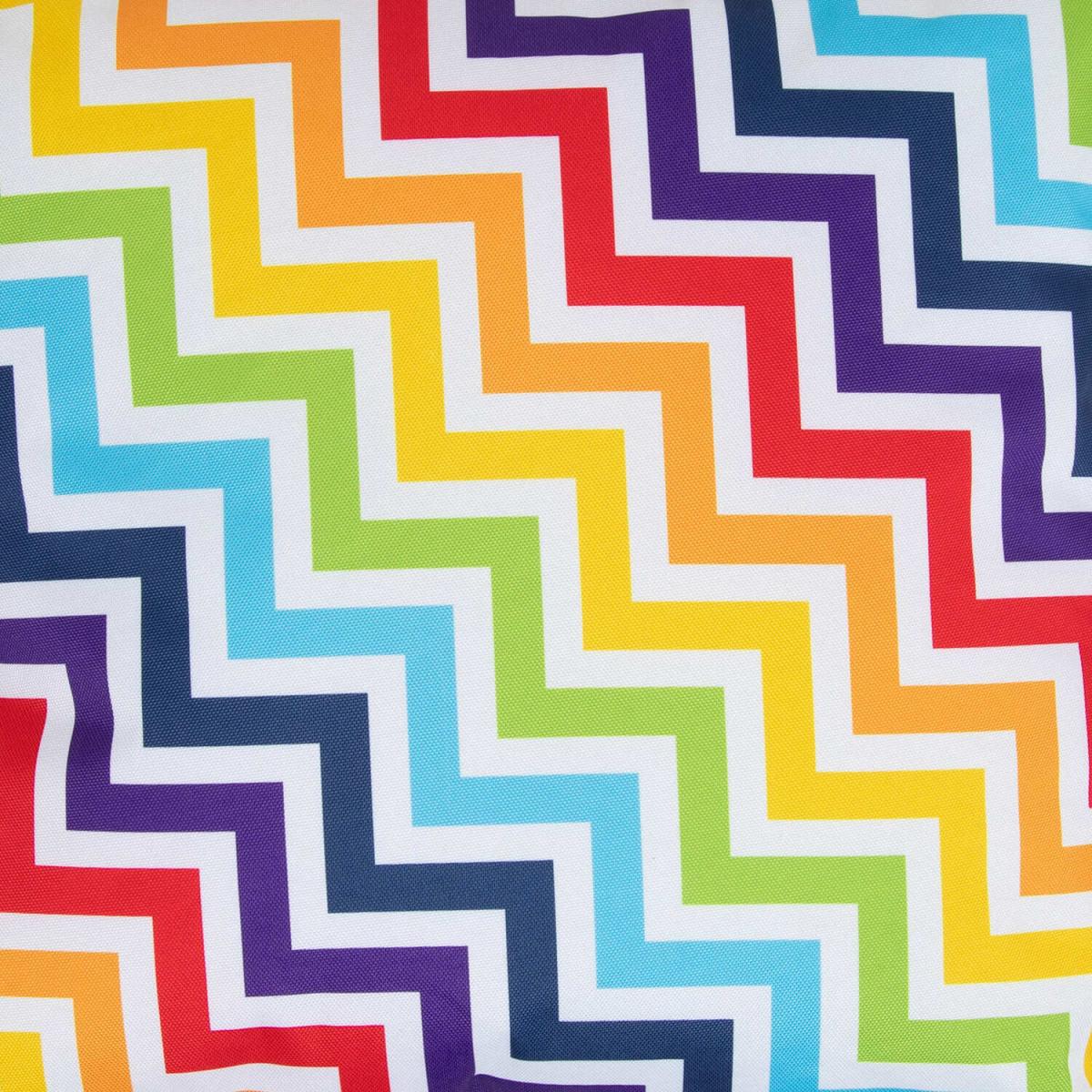 Geometric Zig Zag Outdoor Cushion - Green – image 4