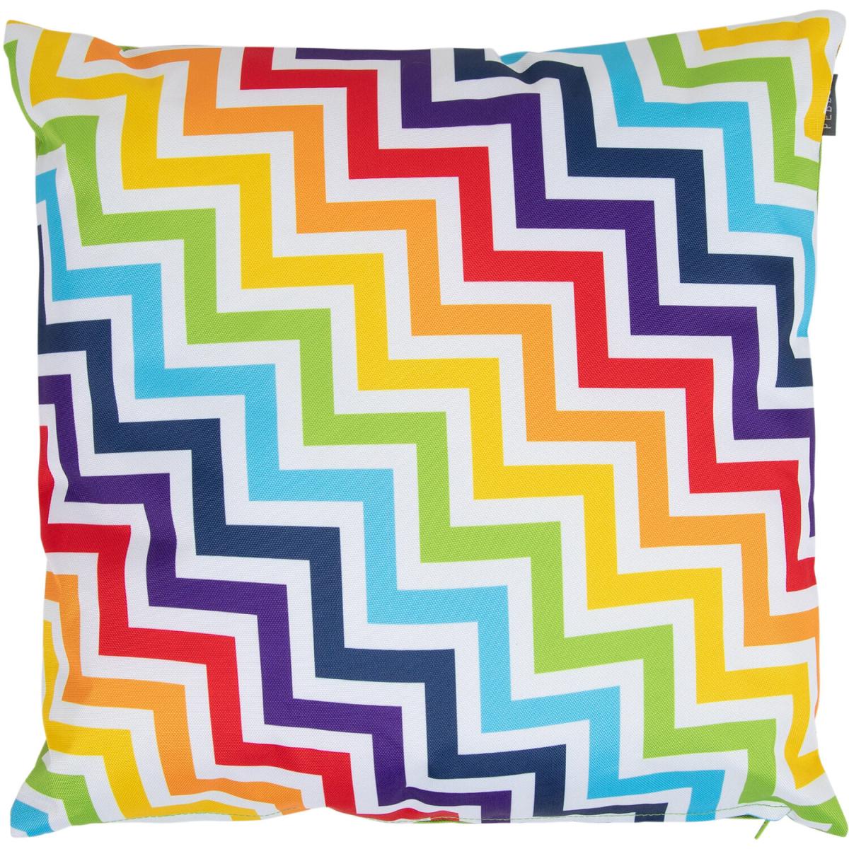 Geometric Zig Zag Outdoor Cushion - Green – image 1