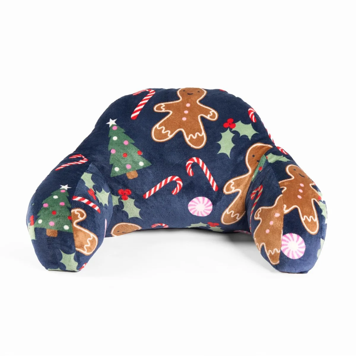 OHS Kids Gingerbreadman Fleece Character Cuddle Cushion - Navy – image 4
