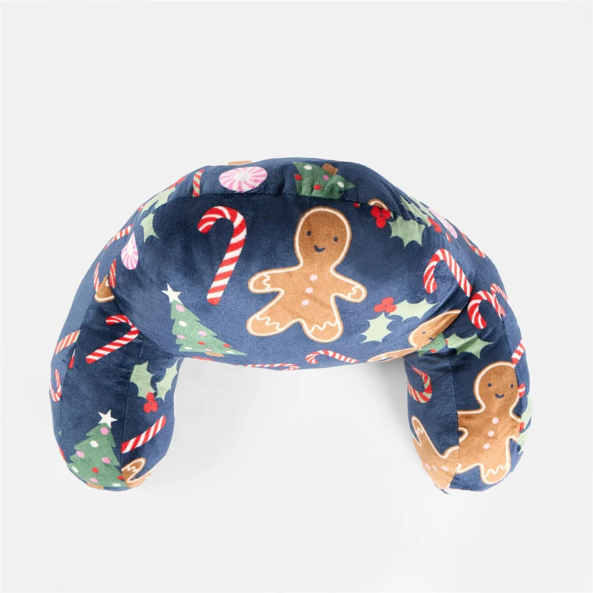 OHS Kids Gingerbreadman Fleece Character Cuddle Cushion - Navy – image 5