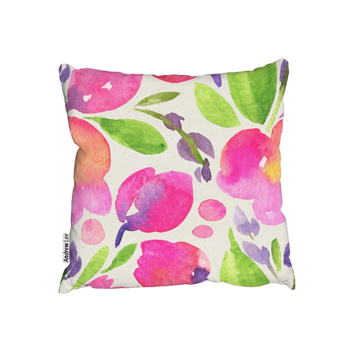 Botanical Background Outdoor Cushion - Pink / 45cm – image 2