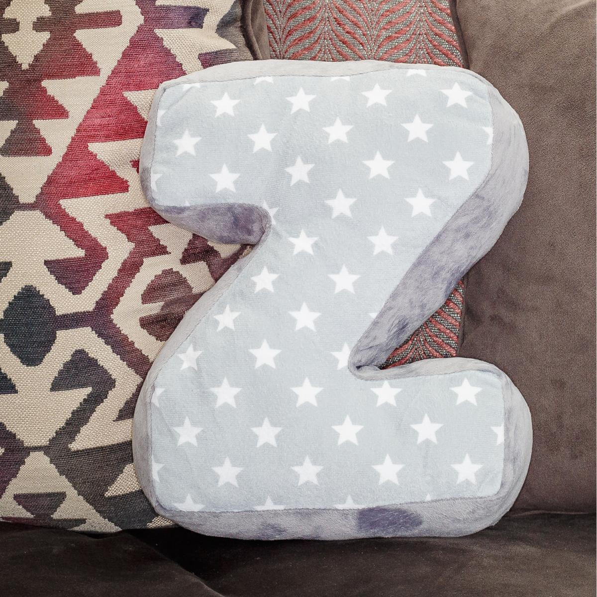 Letter Cushion Z - Grey/White – image 2