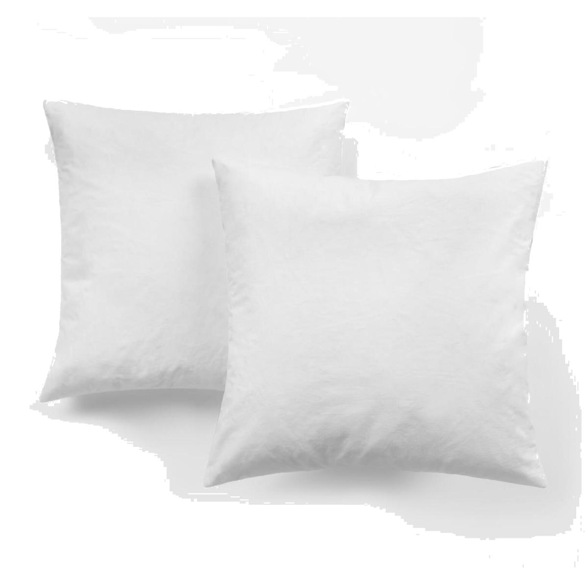 Pack Of Duck Feather Cushion Insert Pads - White