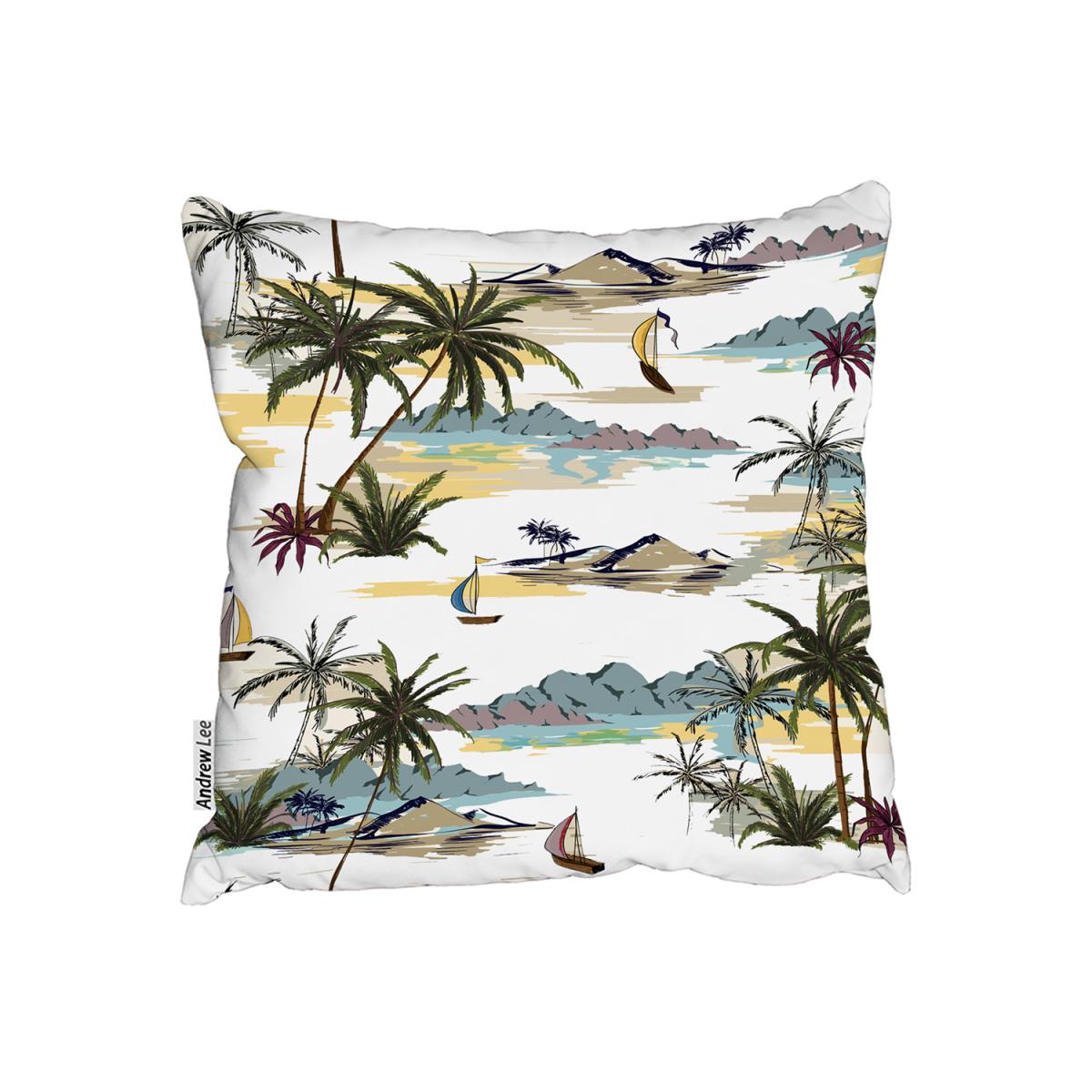 Palm Trees Outdoor Cushion - Brown / 60cm – image 2