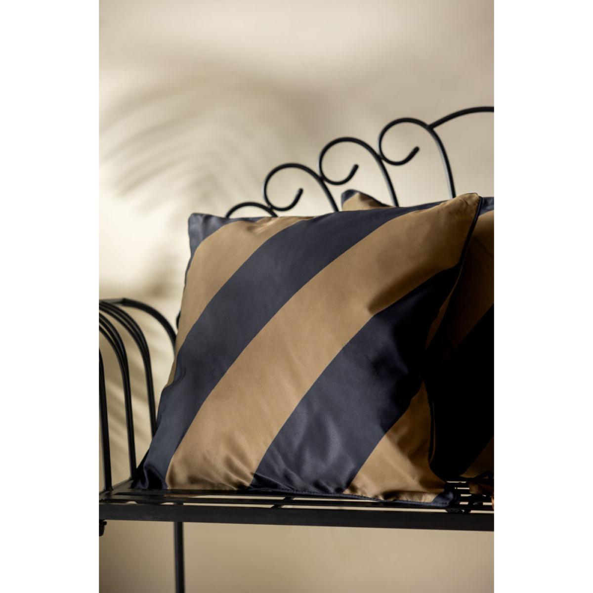 Black & Green Stripe Outdoor Cushion – image 3