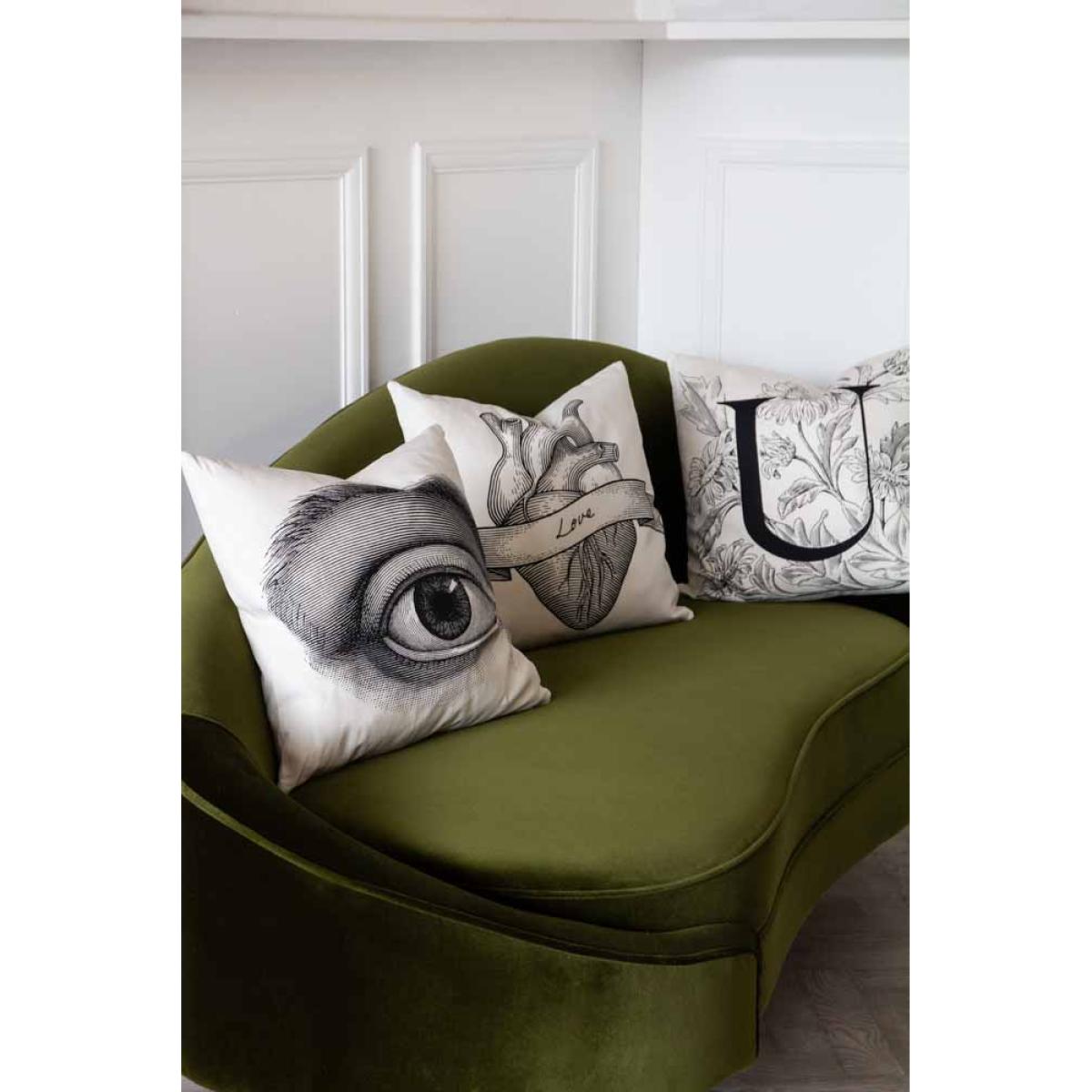 Monochrome Illustration Cushions – image 11