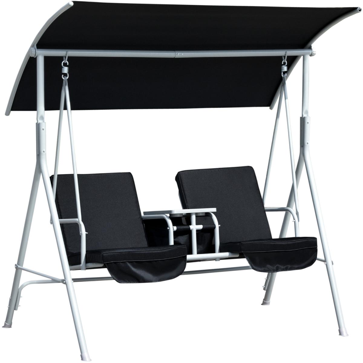 Heavy Duty Cushioned with Adjustable Canopy  - Black – image 7