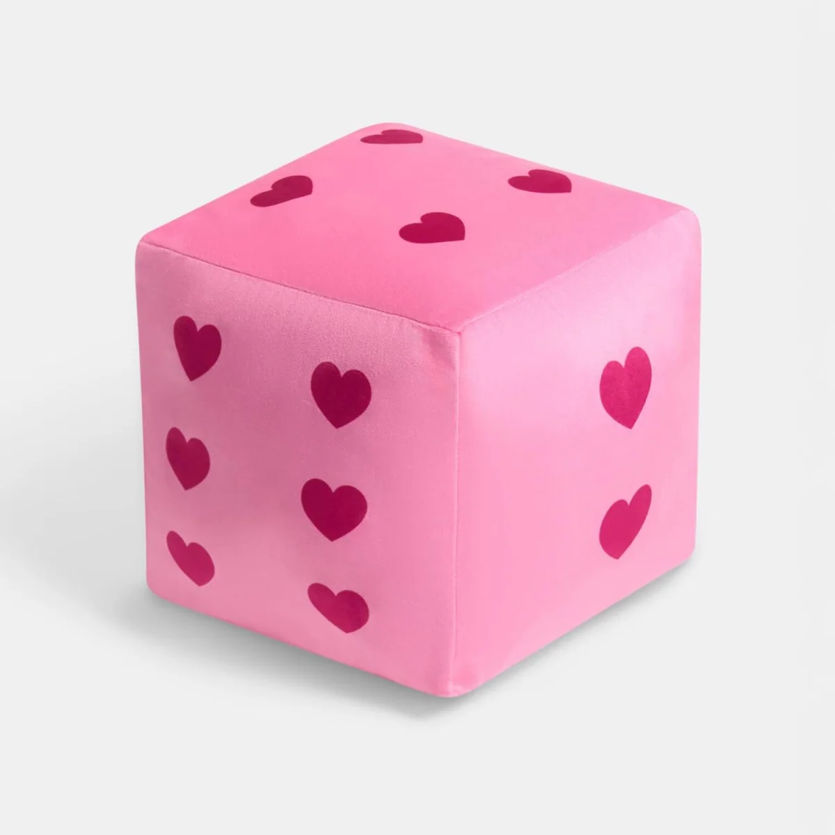 OHS Heart Print Dice Cushion - Pink – image 5